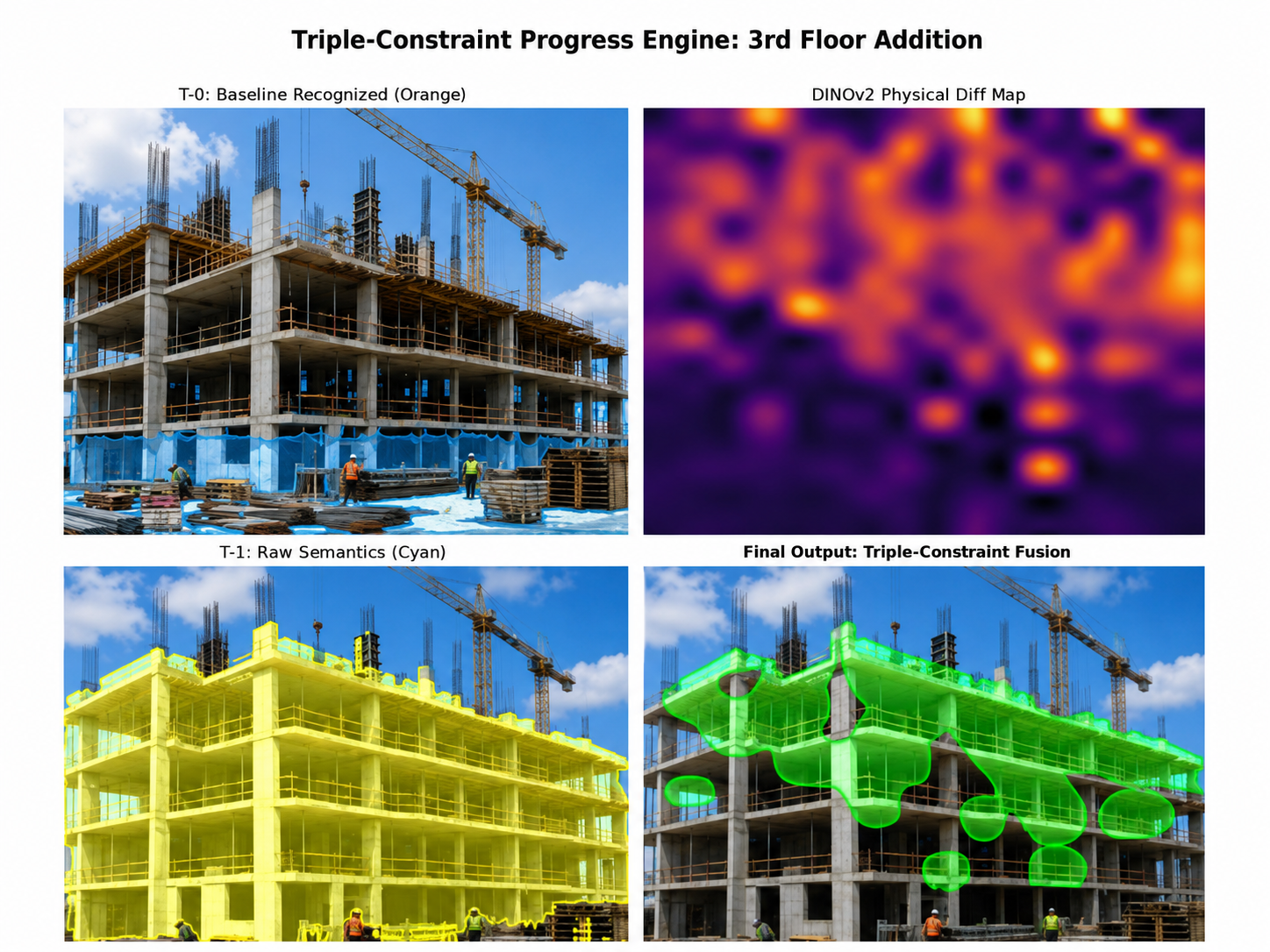 AI progress detection example for third floor addition